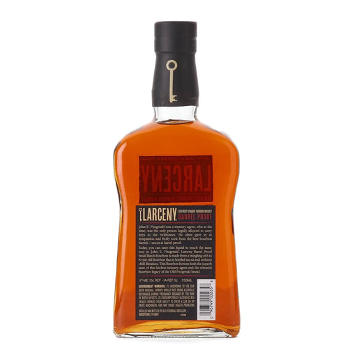 Larceny Barrel Proof Batch C921 Kentucky Bourbon 750ml Back
