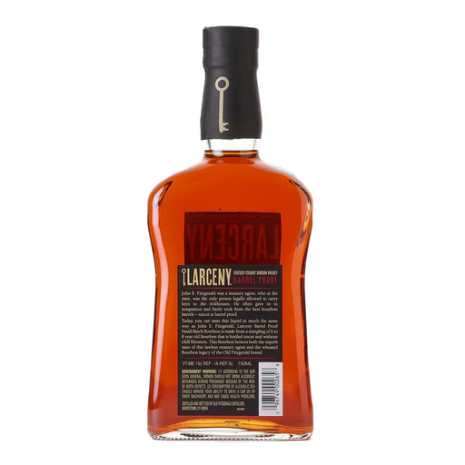 Larceny Barrel Proof Batch C922 Kentucky Bourbon 750ml Back