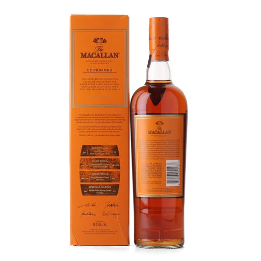 Macallan Edition No 2 Single Malt Scotch Whisky 750ml Back