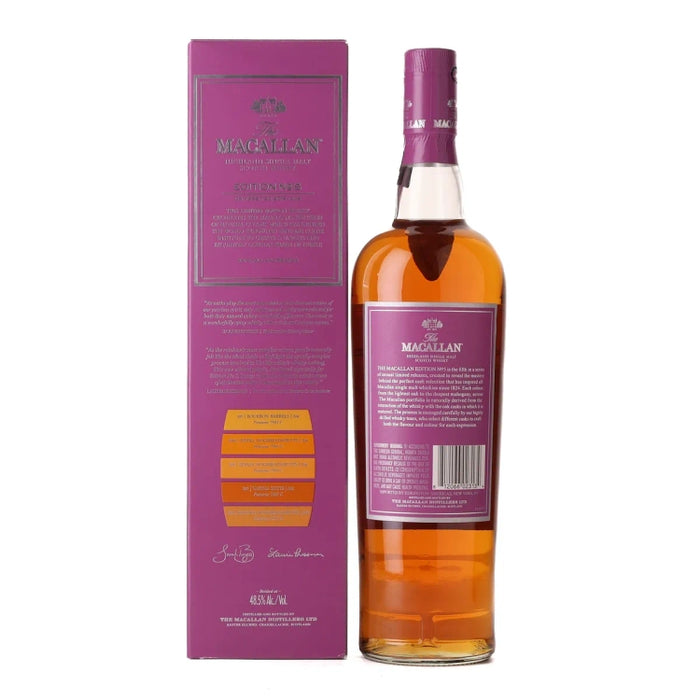 Macallan Edition No 5 Single Malt Scotch Whisky 750ml Back
