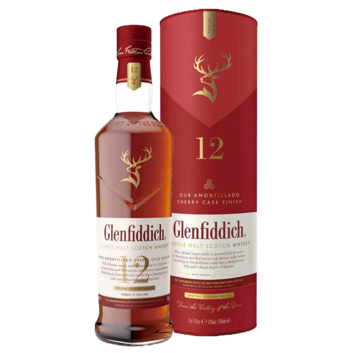Glenfiddich 12 Year Old Amontillado Sherry Cask Finish Single Malt Scotch Whisky 750ml