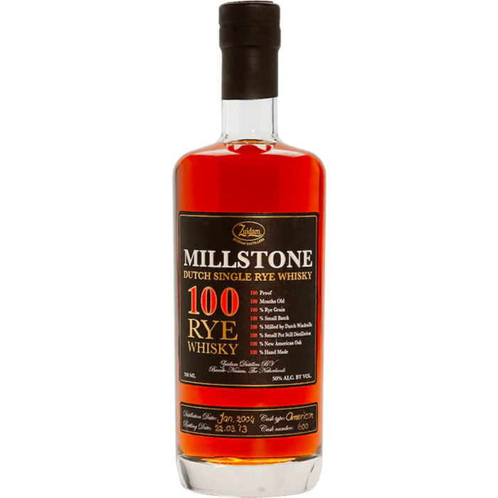 Millstone 100 Dutch Rye Whisky 750ml