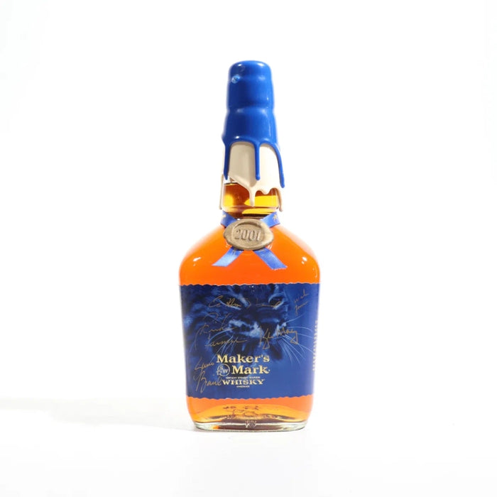 2001 Maker's Mark Wildcats Keeneland Kentucky Straight Bourbon Whisky Signed 1Lt