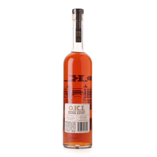 O.K.I. 15 Year Old Kentucky Straight Bourbon Whiskey 750ml Back