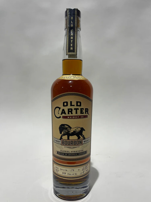 Old Carter Very Small Batch Kentucky 2 Barrel Strength Bottle 19 of 688 Straight Bourbon Whiskey 750ml