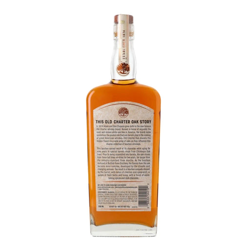 Old Charter Oak Chinkapin Oak Barrel Aged Kentucky Bourbon 750ml Back