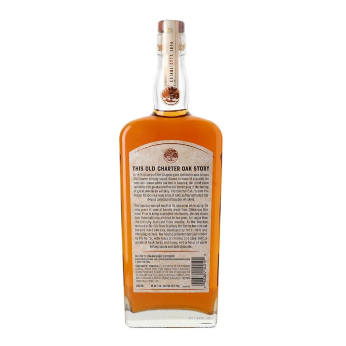 Old Charter Oak Chinkapin Oak Barrel Aged Kentucky Bourbon 750ml Back