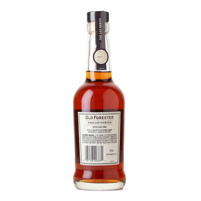 Old Forester 117 Series Scotch Cask Finish Batch 001 Bourbon 375ml Back