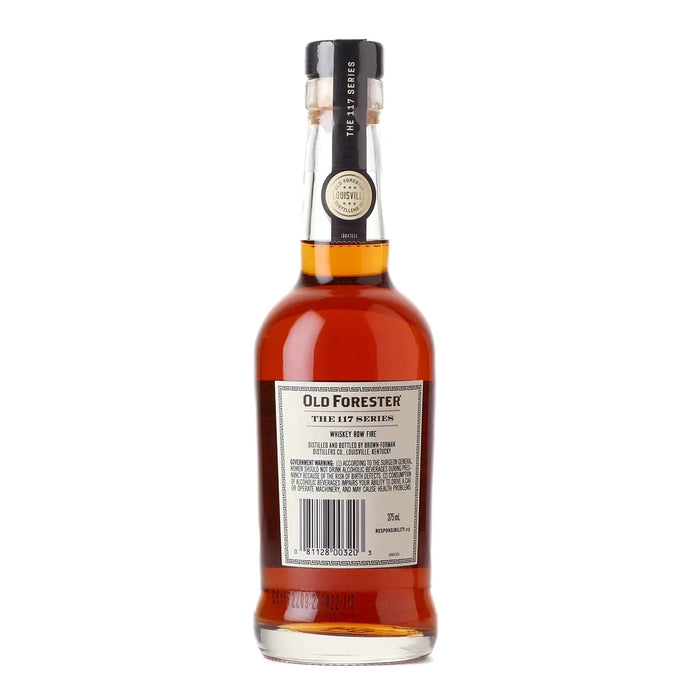 Old Forester 117 Series Whiskey Row Fire Batch 001 Bourbon 375ml Back