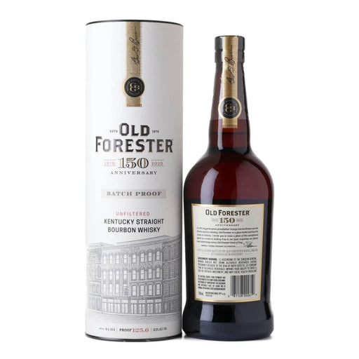 Old Forester Batch Proof 150th Anniversary Batch 1 Bourbon 750ml Back