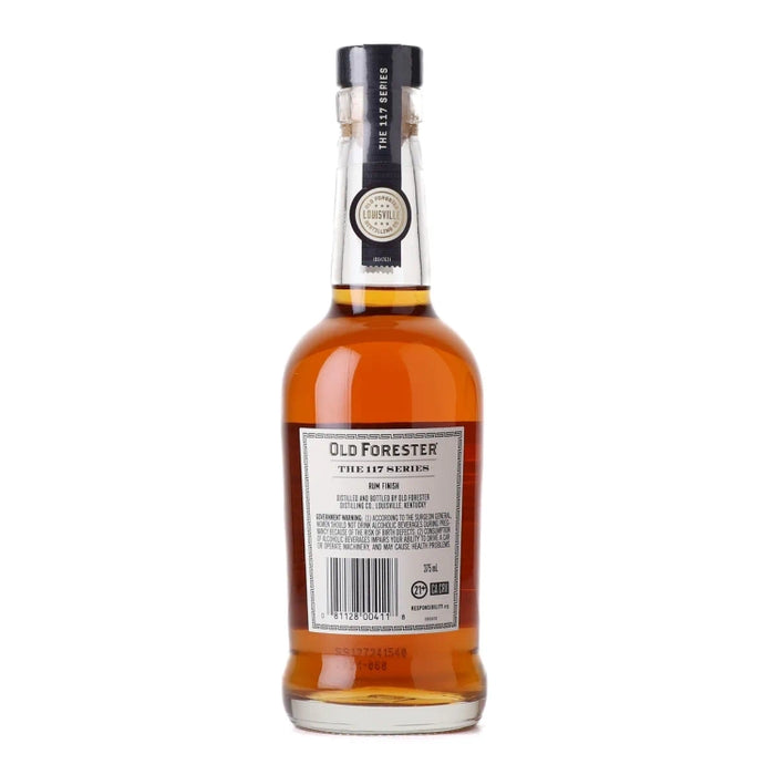 Old Forester The 117 Series Rum Cask Finish Batch 001 Bourbon 375ml Back
