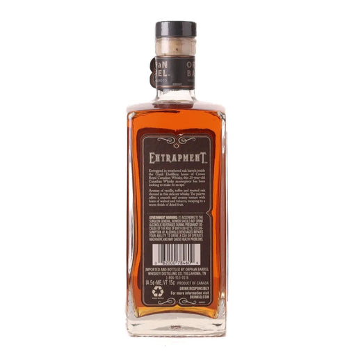 Orphan Barrel Entrapment 25 Year Old Canadian Whisky 750ml Side 1