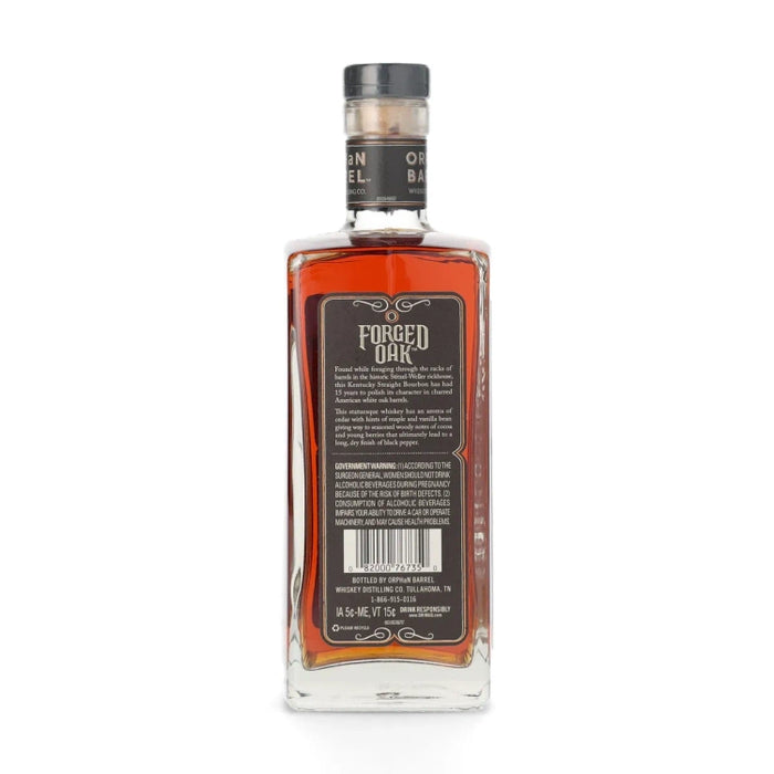 Orphan Barrel Forged Oak 15 Year Old Kentucky Straight Bourbon 750ml Side 2