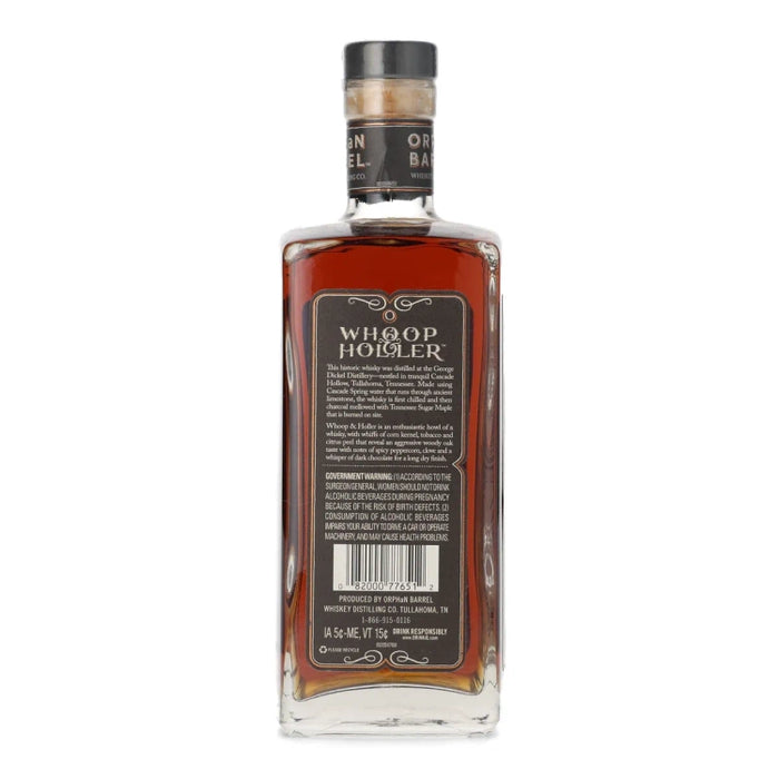 Orphan Barrel Whoop & Holler 28 Year Old Whisky 750ml Side 2