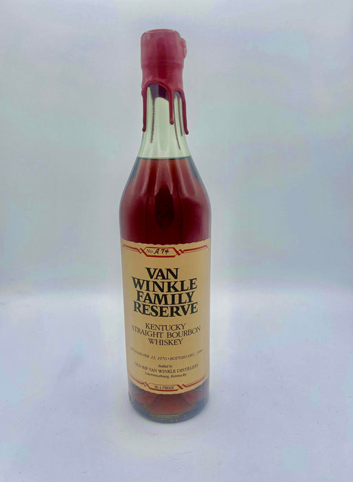 Pappy Van Winkle Family Reserve 14 Year Old Straight Bourbon Whiskey 1970