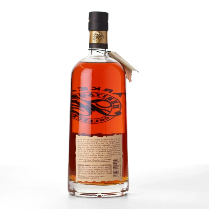 Parker's Heritage Collection 12th Edition Orange Curacao Bourbon 750ml Back