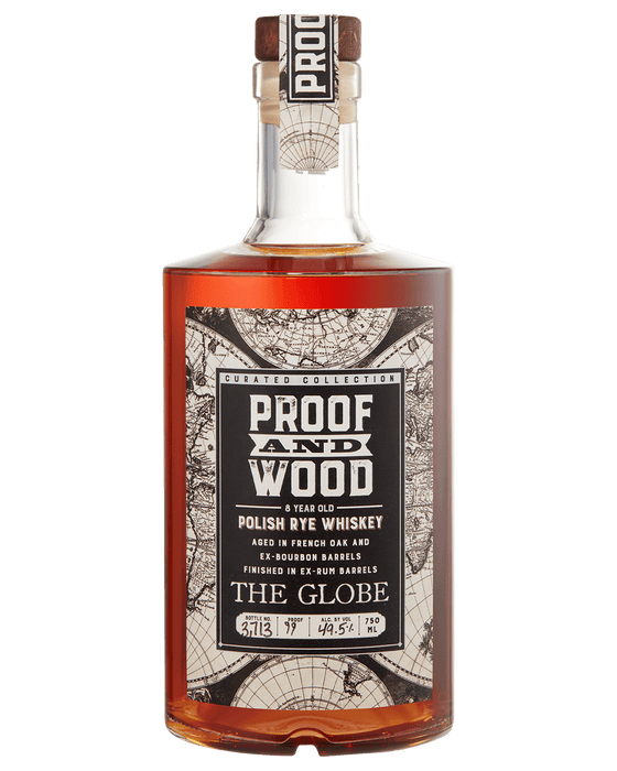 Proof and Wood The Globe 8 Year Old Polish Rye Whiskey 750ml