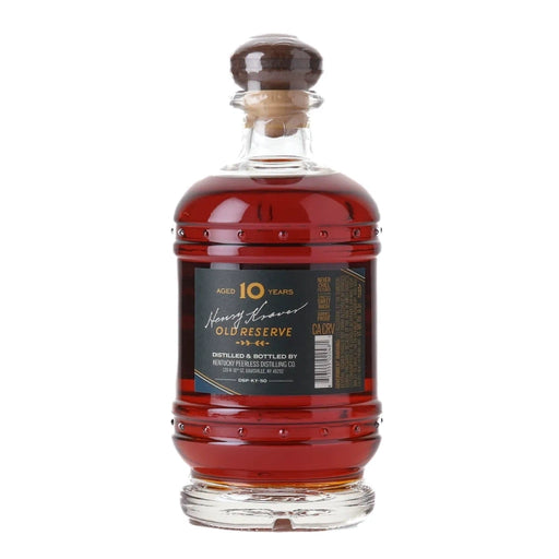 Peerless Henry Kraver's Old Reserve 10 Year Kentucky Bourbon 750ml Back