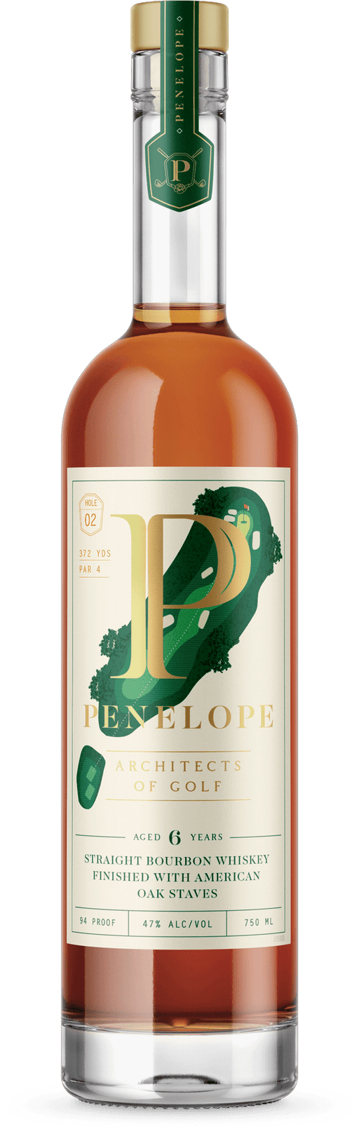 Penelope Architects of Golf Hole 2 Straight Bourbon 750ml