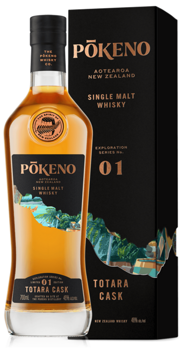 Pokeno Exploration Series No. 1 Totara Cask Single Malt Whisky 700ml