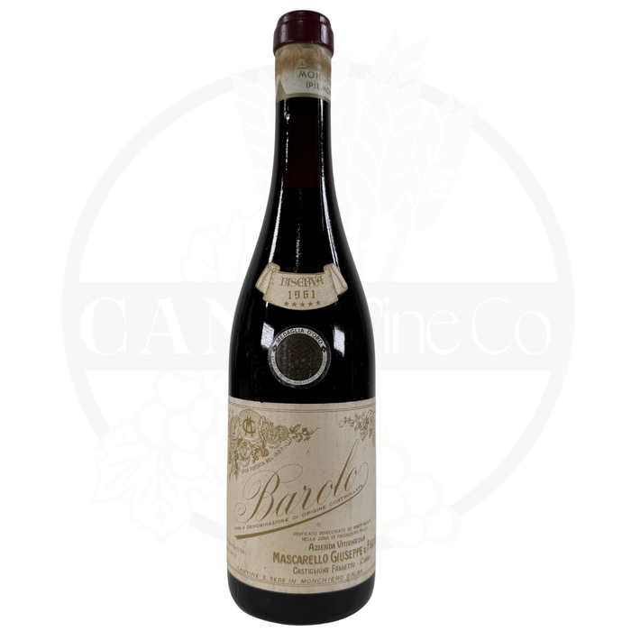 1961 Giuseppe Mascarello Barolo Riserva DOCG 750ml