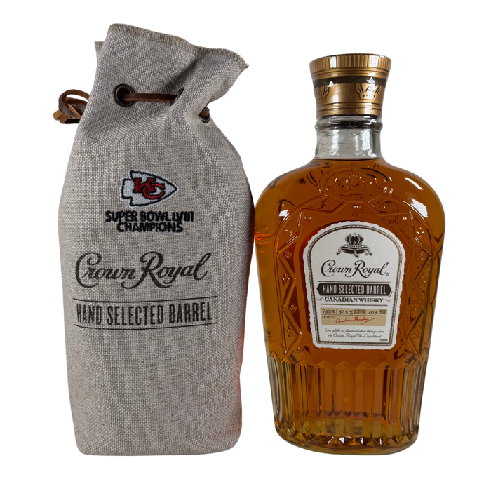 Crown Royal Limited Edition Super Bowl 58 Kansas City Chiefs Hand Selected Canadian Whisky 750ml - No Box
