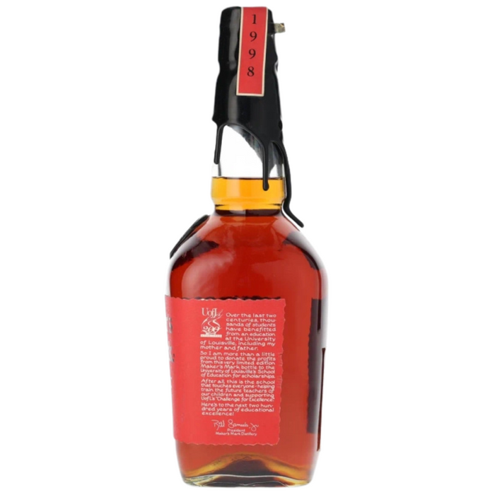 1998 Maker's Mark U of L 200th Anniversary' Kentucky Straight Bourbon Whisky 1Lt
