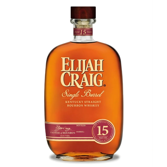 Elijah Craig 15 Year Old Single Barrel Straight Bourbon Whiskey 750ml