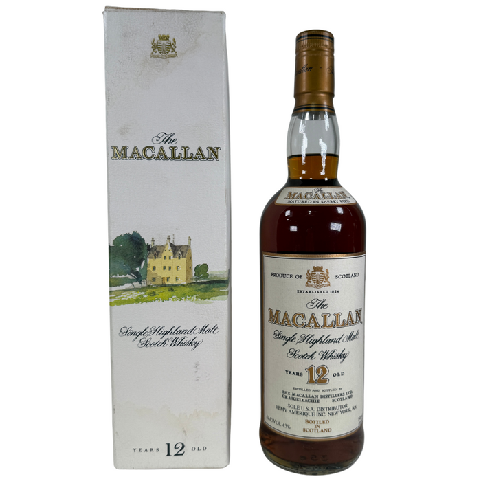 The Macallan 12 year Sherry Oak late 1980's early 90's 750ml