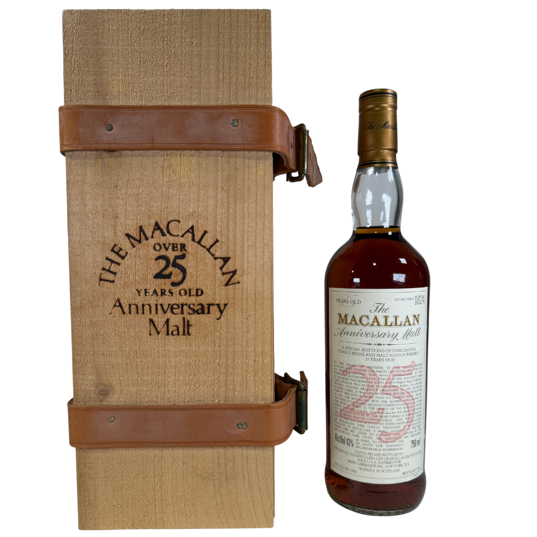 The Macallan Anniversary Malt 25 Year Old Single Malt Scotch The Macallan Anniversary Malt 25 Year Old Single Malt Scotch