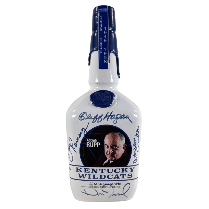 2015 Maker's Mark Adolph Rupp Keeneland Kentucky Straight Bourbon Whisky Signed 1Lt