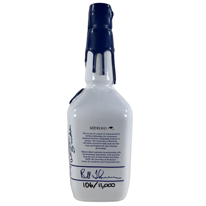 2015 Maker's Mark Adolph Rupp Keeneland Kentucky Straight Bourbon Whisky Signed 1Lt