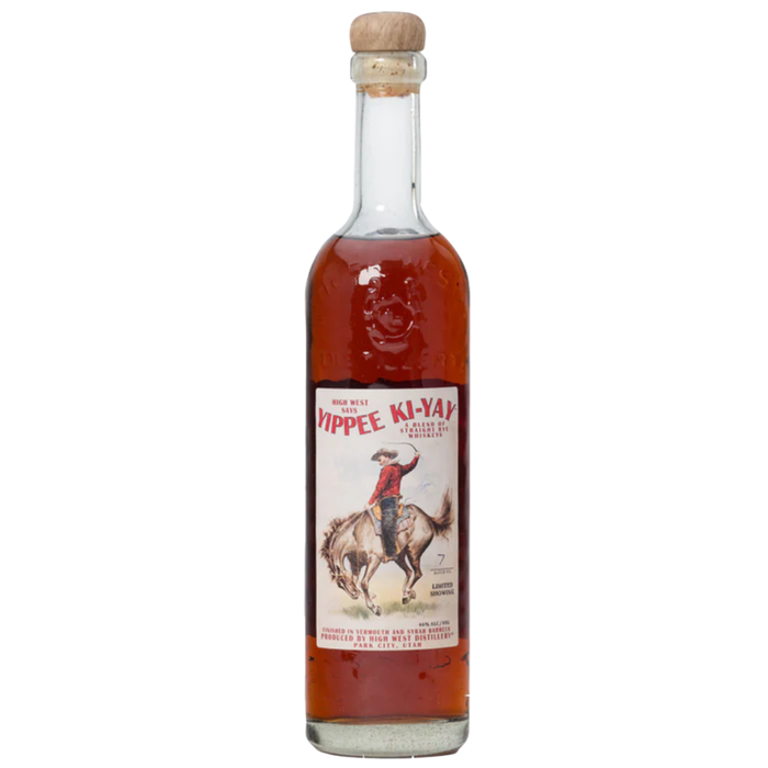 High West Yippee Ki Yay Limited Finished In Vermouth and Syrah Barrels Showing Blended Rye Whiskey 750ml