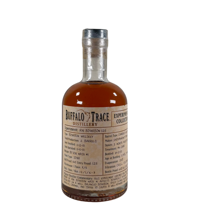 Buffalo Trace Experimental Collection 11 Year Old Rye Bourbon 125 Bourbon Whiskey 375ml