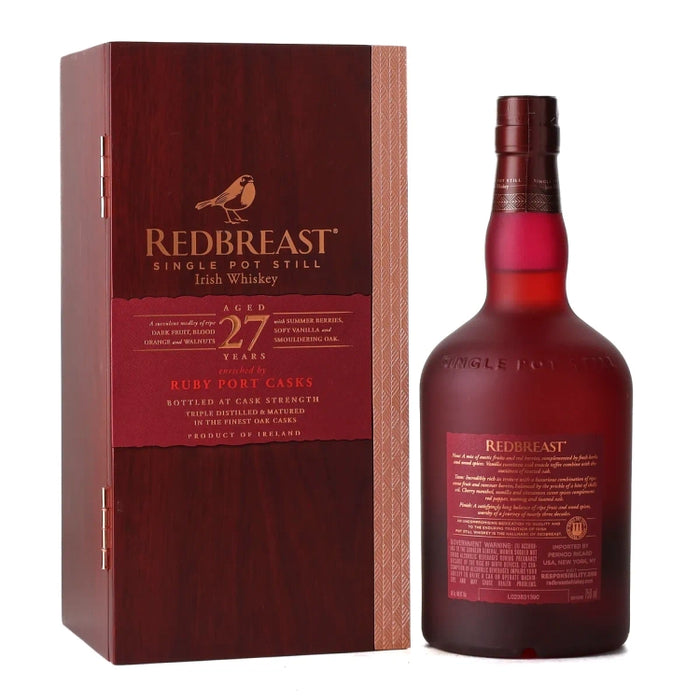 Redbreast 27 Year Old Single Pot Still Batch 2 Irish Whiskey 750ml Back