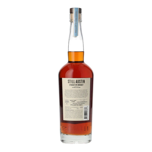 Still Austin Distillery Reserve Series Ex Blue Corn Finished Rye 750ml Back