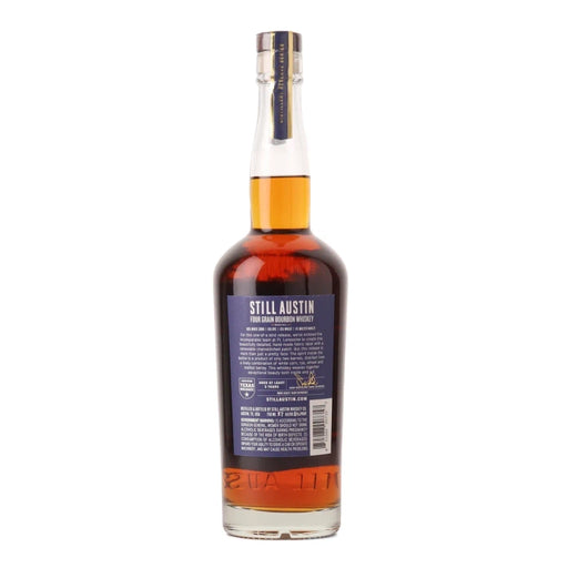 Still Austin Distillery Reserve Series Four Grain Bourbon 750ml Back