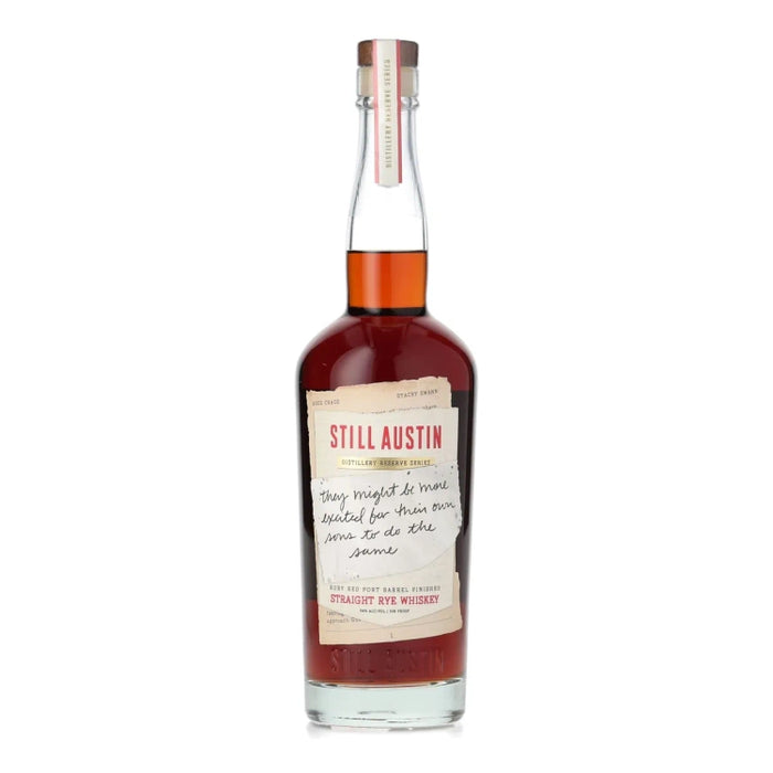 Still Austin Ruby Red Port Barrel Finished Straight Rye Whiskey 750ml