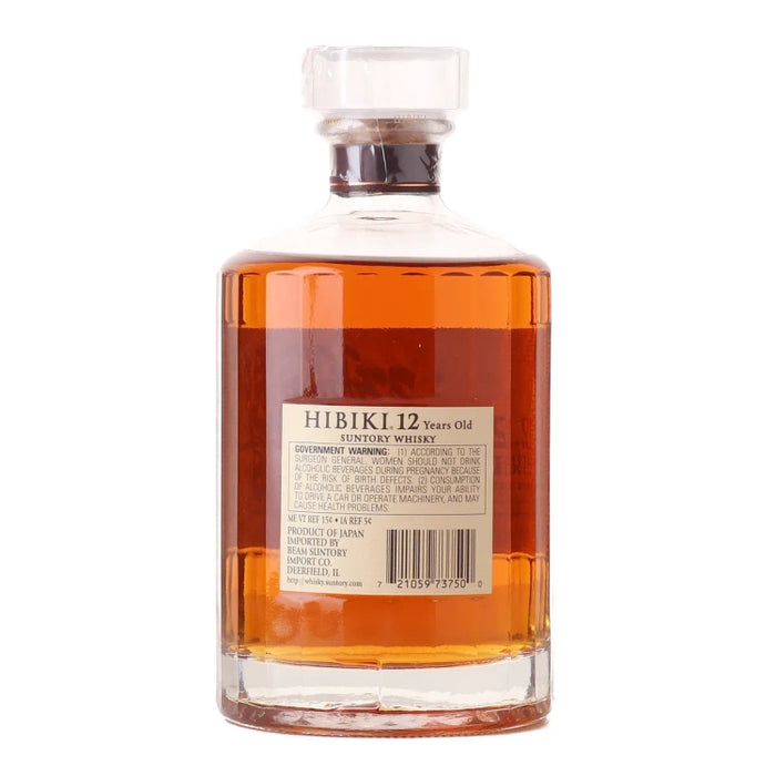 Suntory Hibiki 12 Year Old Blended Whisky 750ml Back