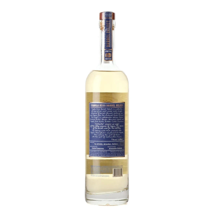 Tequila Ocho Continental Barrel Select Anejo Tequila 750ml back