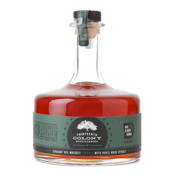 Thirteenth Colony 113 Maple Wood Spirals Straight Rye Whiskey 750ml