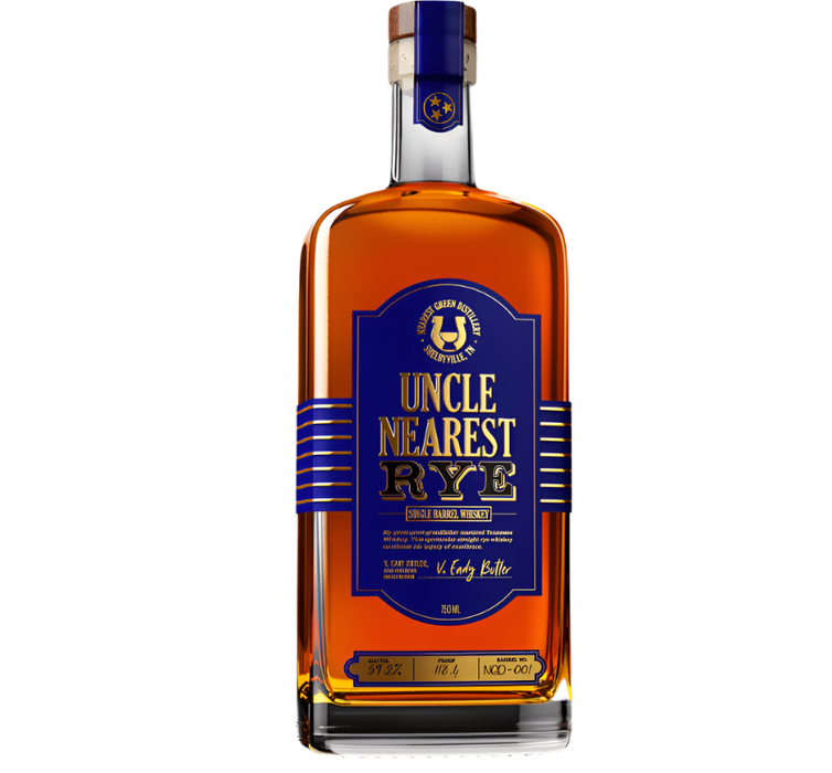 Uncle Nearest Barrel Proof Rye Blue Label Tennessee Whiskey 750ml