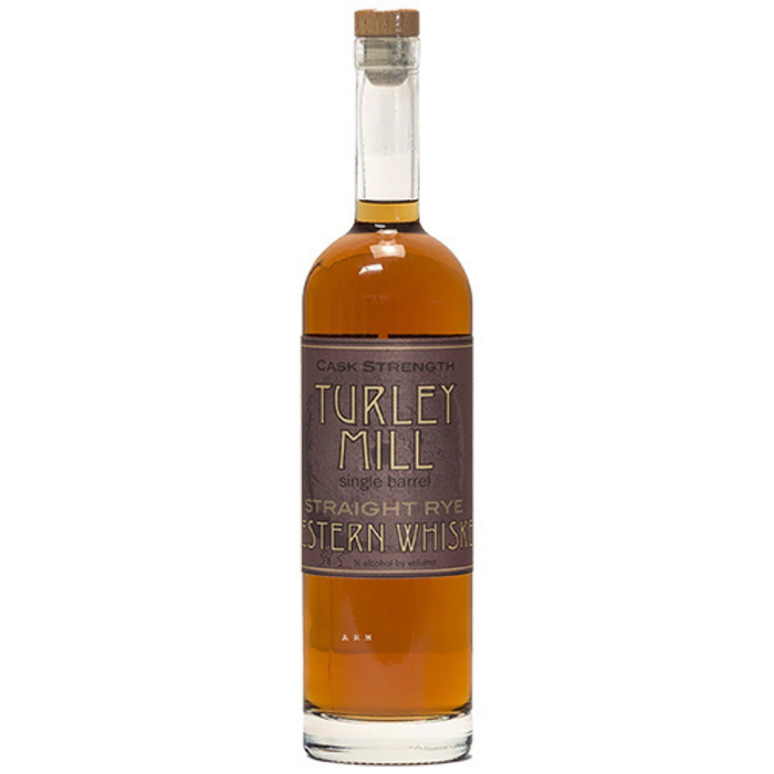 Turley Mill Single Barrel Cask Strength Straight Rye Western Whiskey 750ml