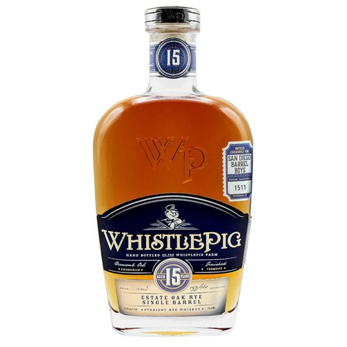 WhistlePig Estate Oak Rye Single Barrel 15 Year Old Straight Rye Whiskey