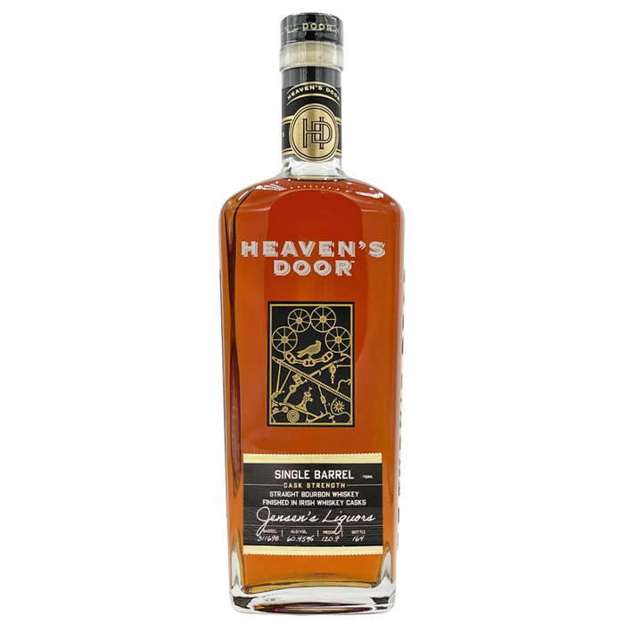 Heaven's Door Single Barrel Irish Whiskey Casks Finish Straight Bourbon Whiskey