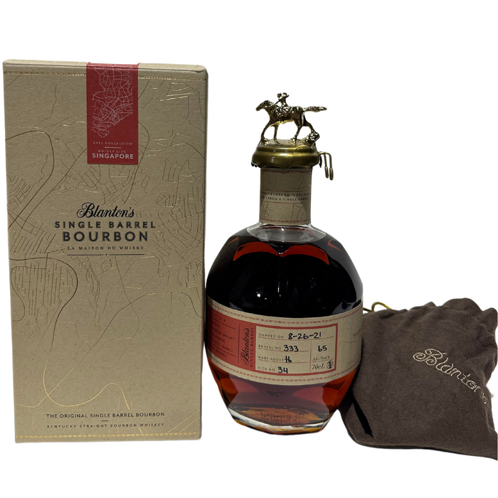 Blanton's La Maison du Whisky Singapore Exclusive Barrel # 333 2021 Kentucky Straight Bourbon