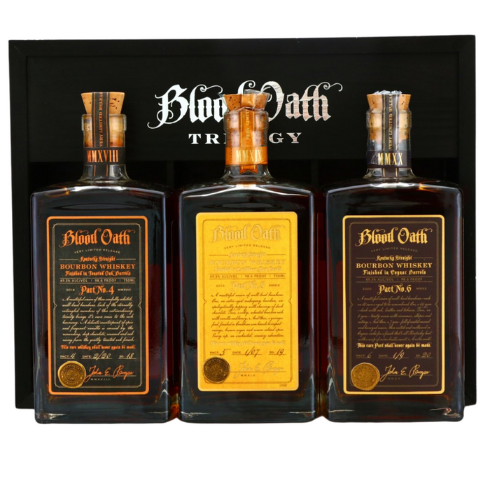 Blood Oath Trilogy Pact No 4-5-6 Bourbon Whiskey in OWC 750ml