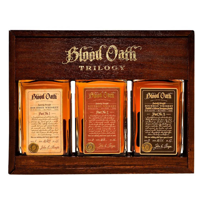 Blood Oath Trilogy Pact No 1-2-3 Bourbon Whiskey OWC 750ml