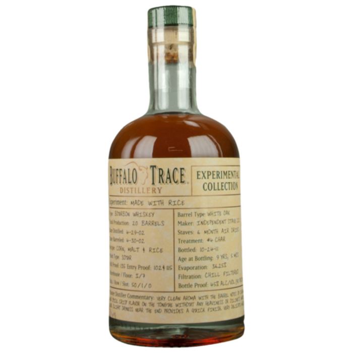 Buffalo Trace Experimental Collection Rice Bourbon Whiskey