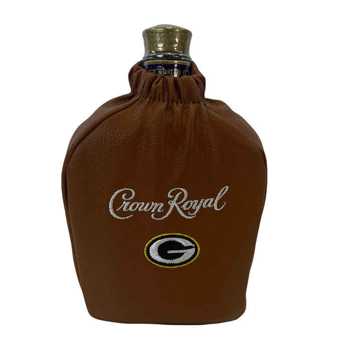 Crown Royal Limited Edition Green Bay Packers Collectible Football Bag Canadian Whisky 750ml